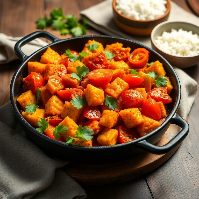 Bondhi and Tomato Stir-Fry