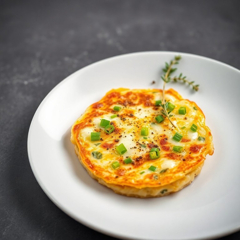 Panqueca de Ovos com Queijo e Temperos
