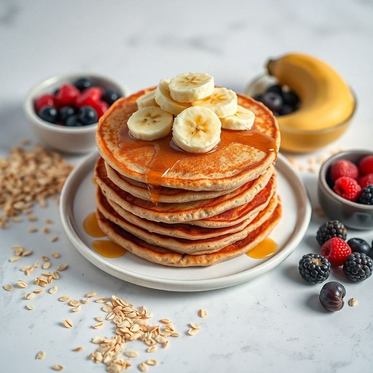 Panquecas de banana e aveia sem açúcar