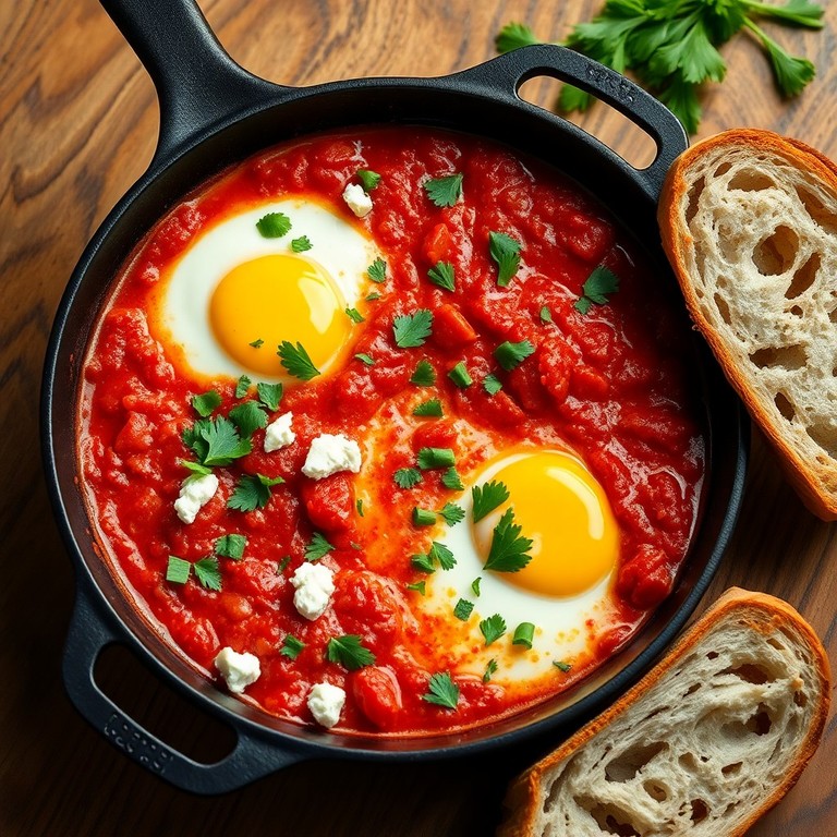 Shakshuka with Eggs and Spicy Tomato Sauce