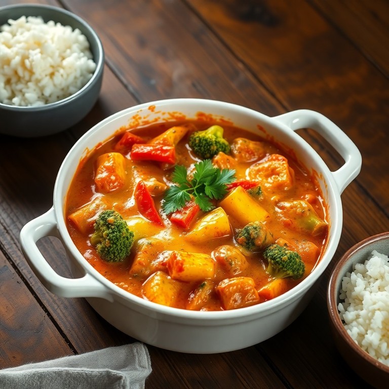 Vegetarischer Curry-Hackpfannenauflauf