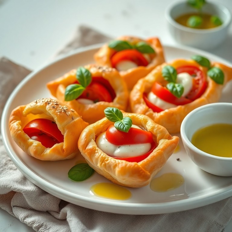 Mediterrane Tomaten-Mozzarella-Päckchen