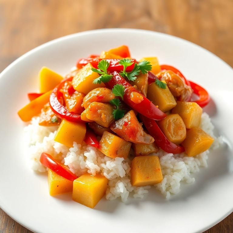 Stir-Fry de Frango com Pimentões e Molho de Tomate