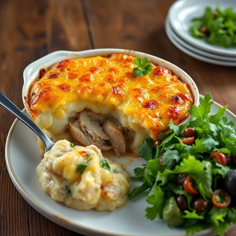 Escondidinho de Frango Cremoso com Requeijão