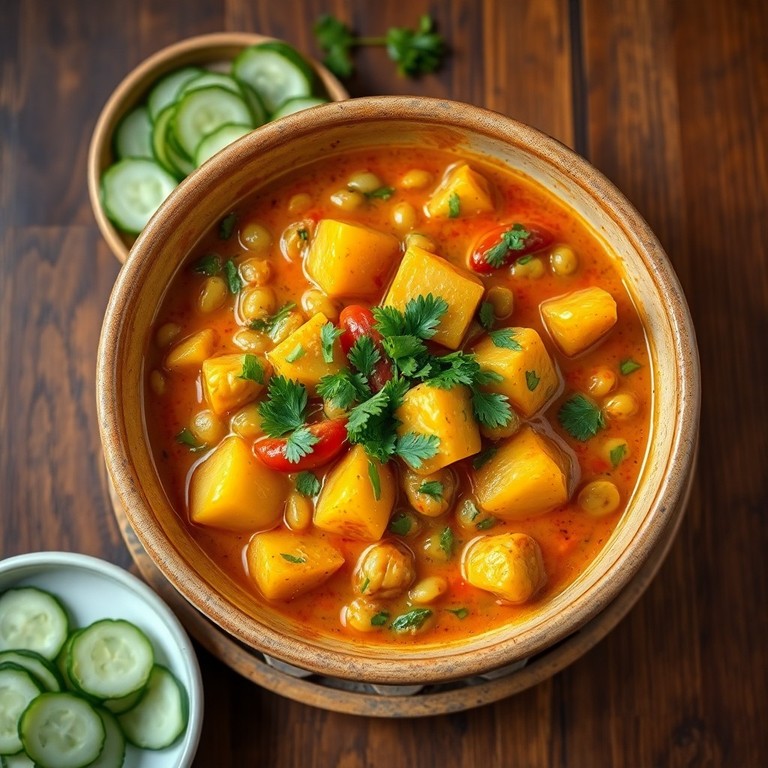 Curry de Lentilles aux Lait de Coco et Tomates