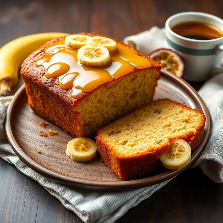 Bolo de Banana com Maracujá