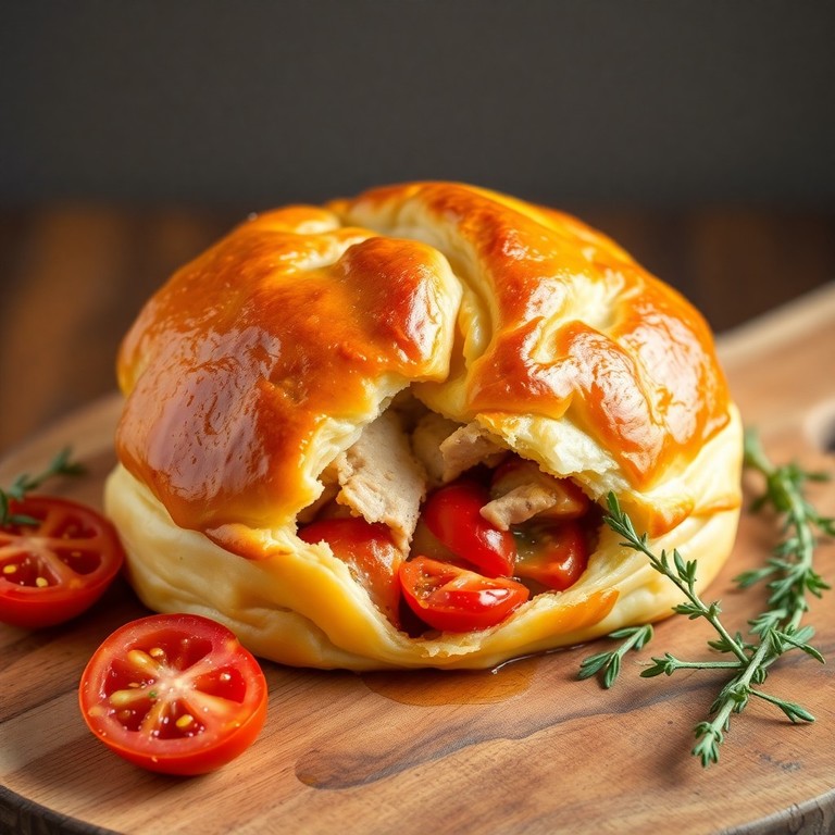 Rustic Chicken and Tomato Pie