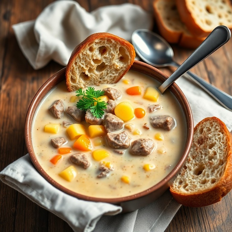 Creamy Beef and Potato Chowder