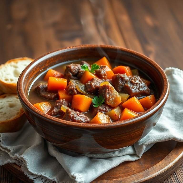 Hearty Beef and Onion Stew