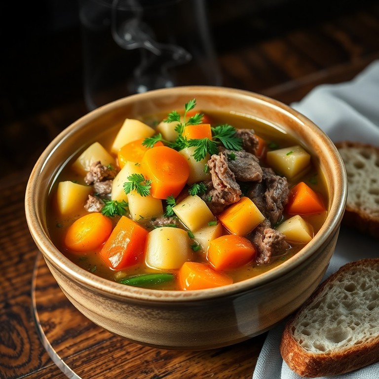 Vegetable-Beef Soup with Fresh Herbs