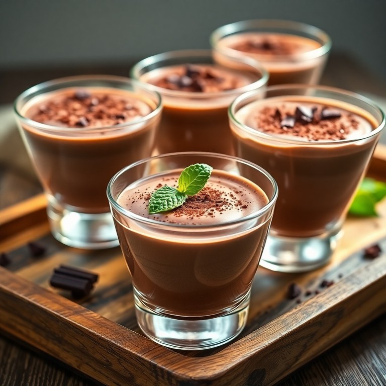 Mousse Cremosa de Achocolatado e Leite em Pó