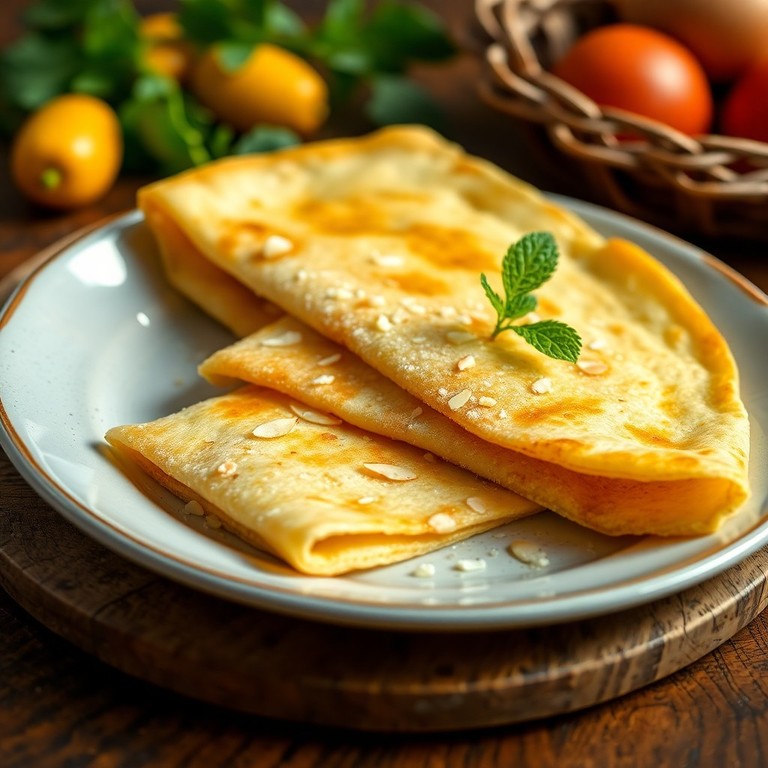Crepioca de Farinha de Amêndoas com Requeijão (Sem Tapioca, Só Massa)