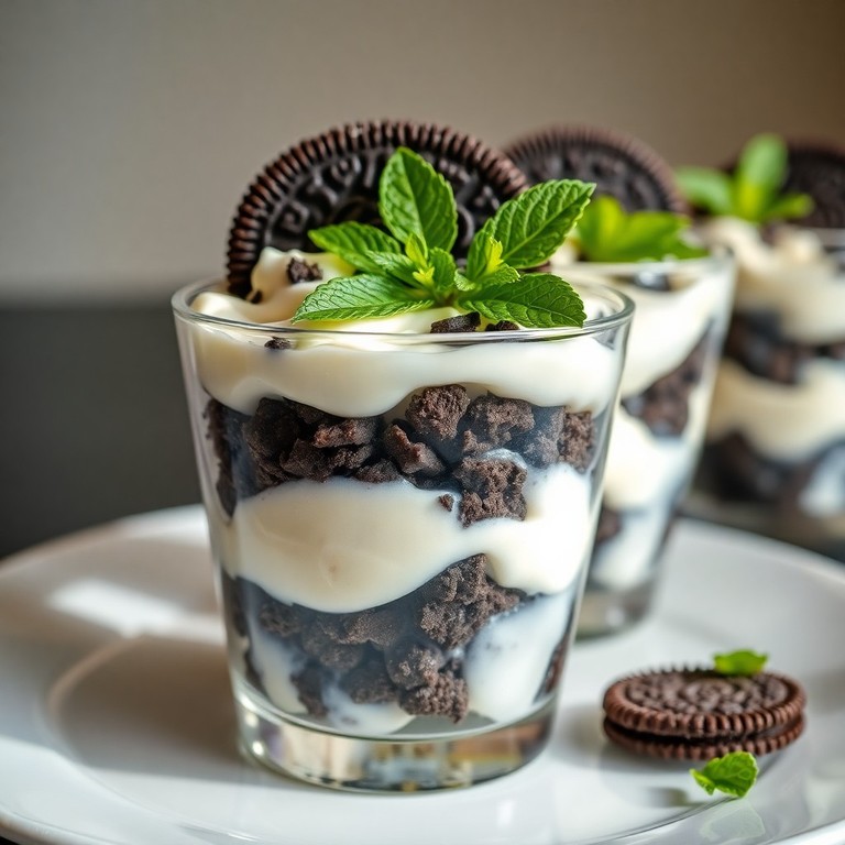 Parfait de Oreo com Recheio Cremoso
