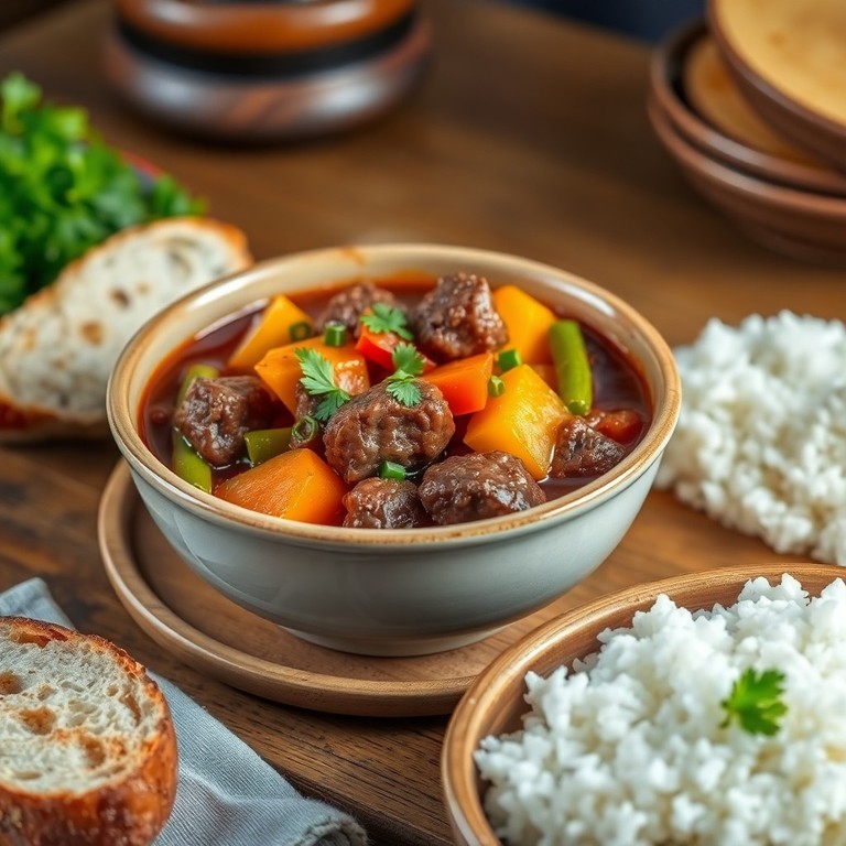 Ensopado de Ponta de Peito com Legumes