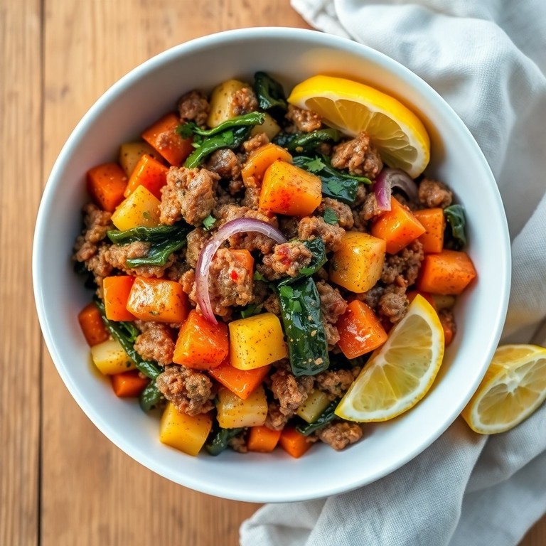 Refogado de Carne com Legumes e Couve Manteiga