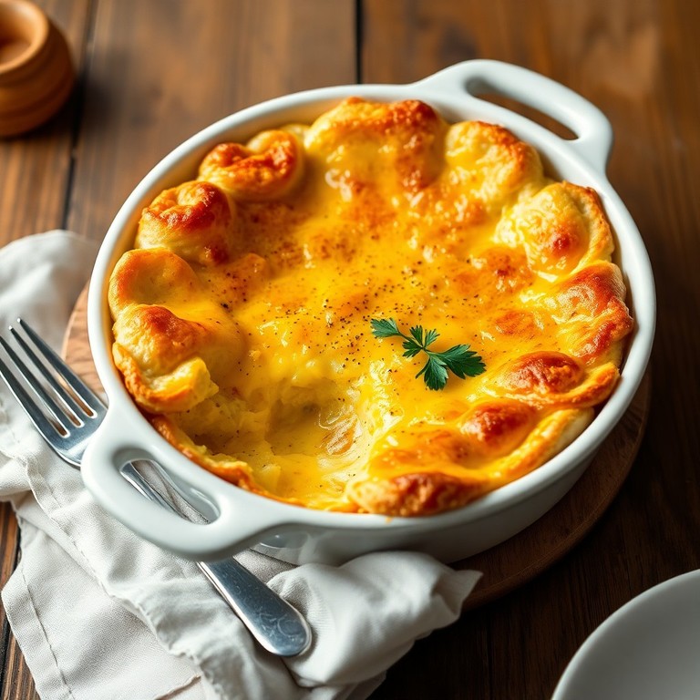 Cheesy Egg Bread Bake