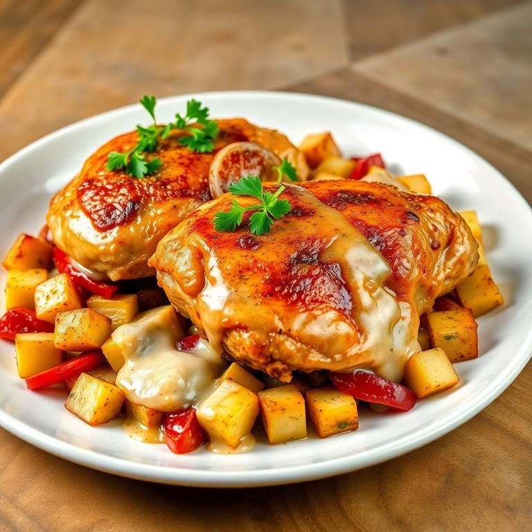 Frango ao Limão com Batatas Assadas