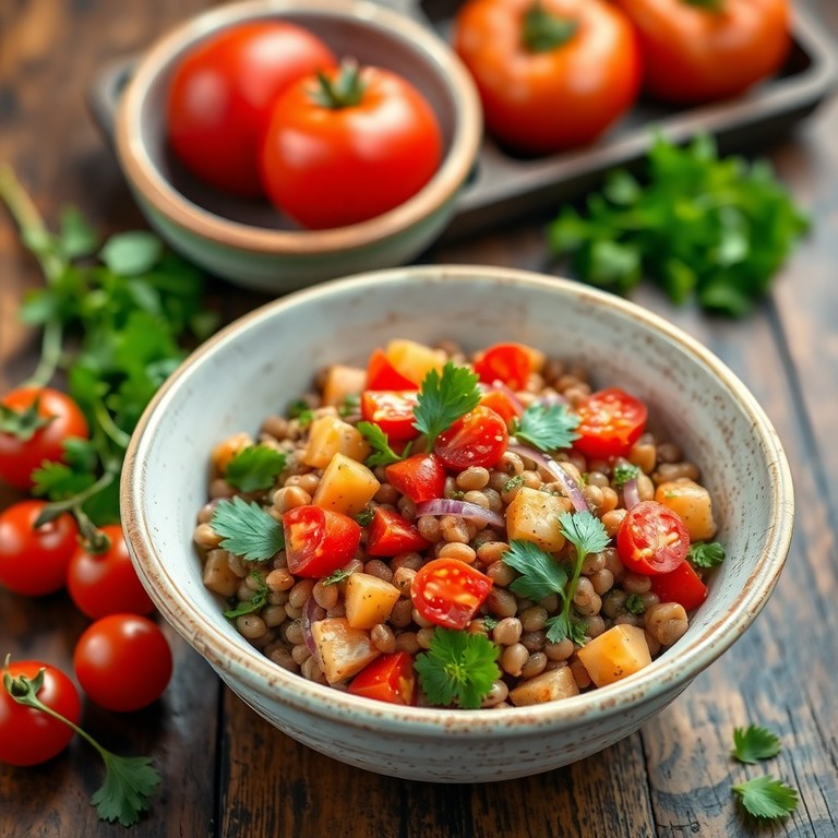 Salade de lentilles express sans concombre