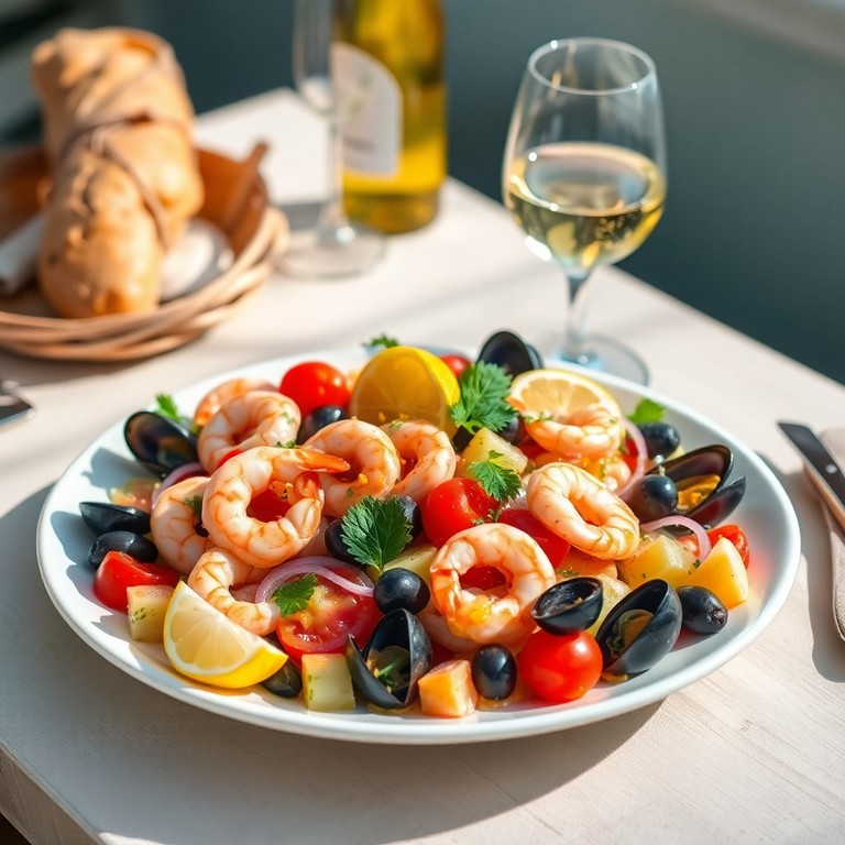 Mediterraner Meeresfrüchte-Salat