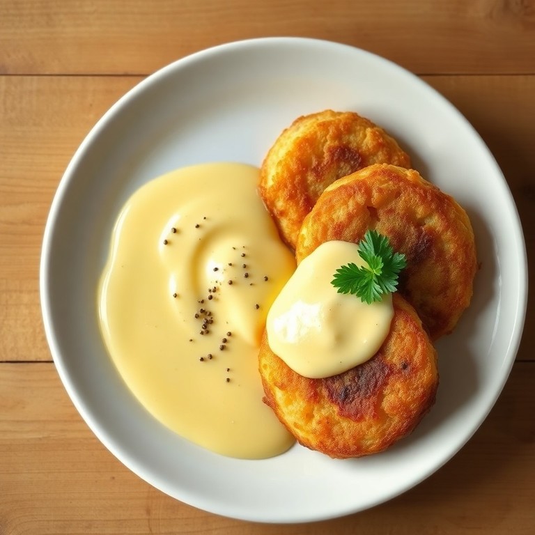 Potatisbullar med Ägg- och Mjölksås