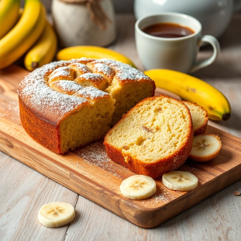 Bizcocho de Plátano y Leche