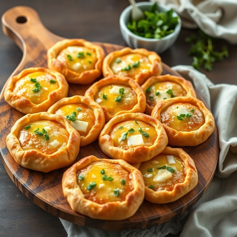 Galettes de Pâte Brisée au Fromage et aux Herbes