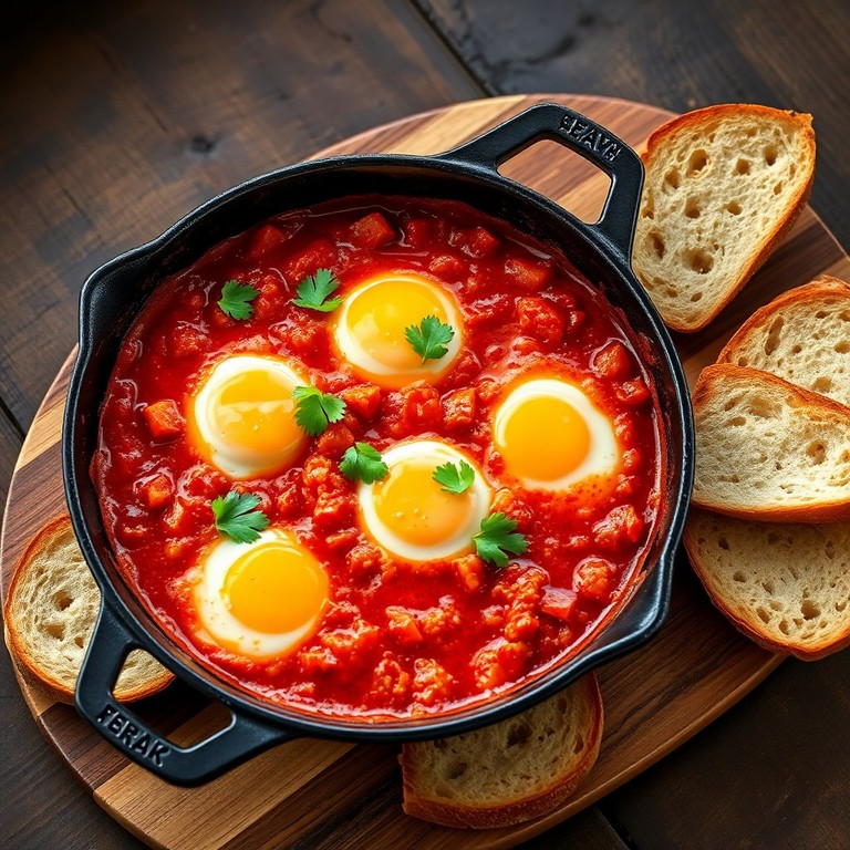 Shakshuka with Egg and Tomatoes