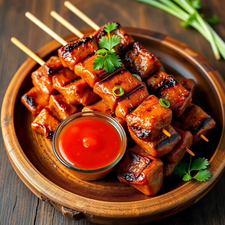 Indonesische Saté Babi met Sambal Ketchup