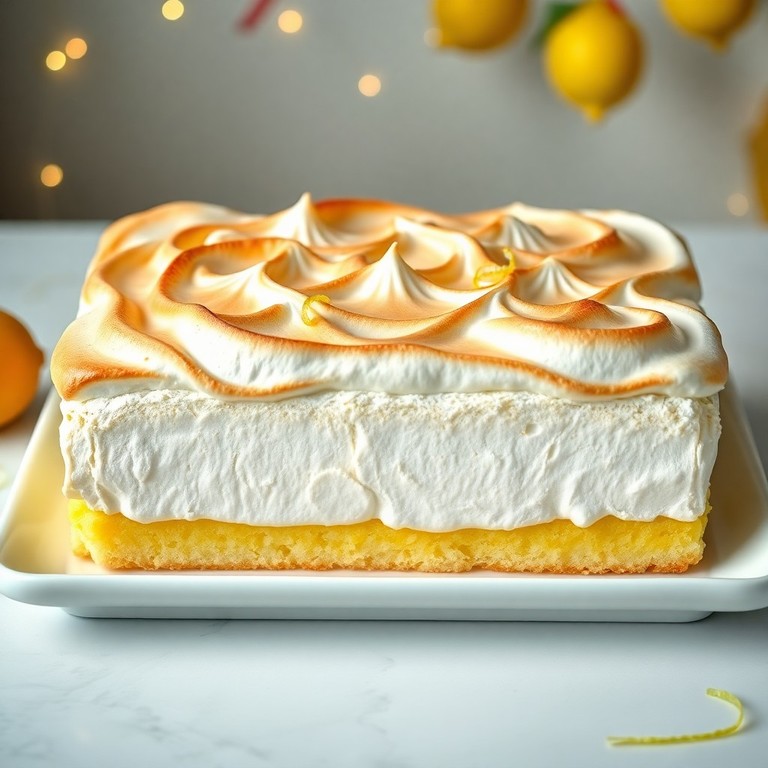Pastel de Merengue y Limón para 100 Niños