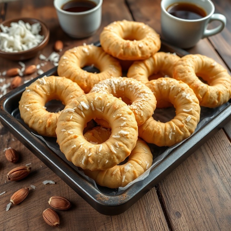 Biscoito de Coco e Amêndoas ao Forno