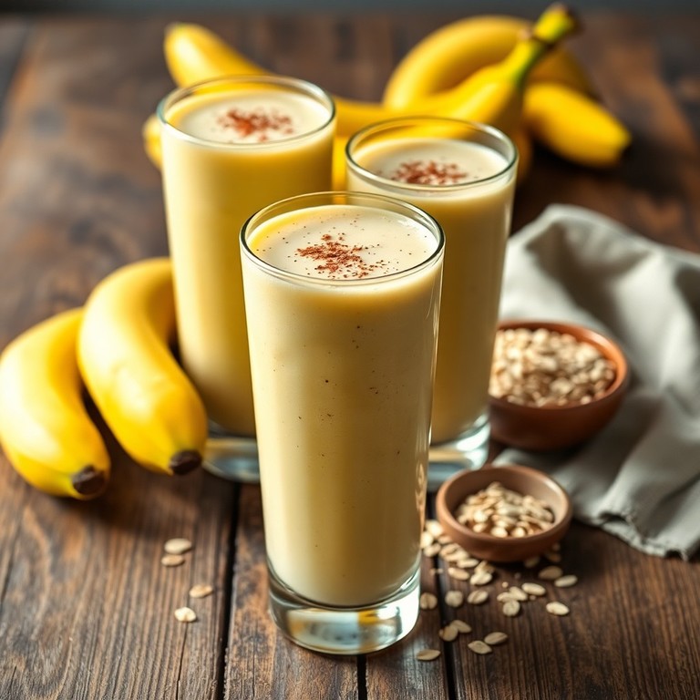 Smoothie Energizante de Banana e Aveia