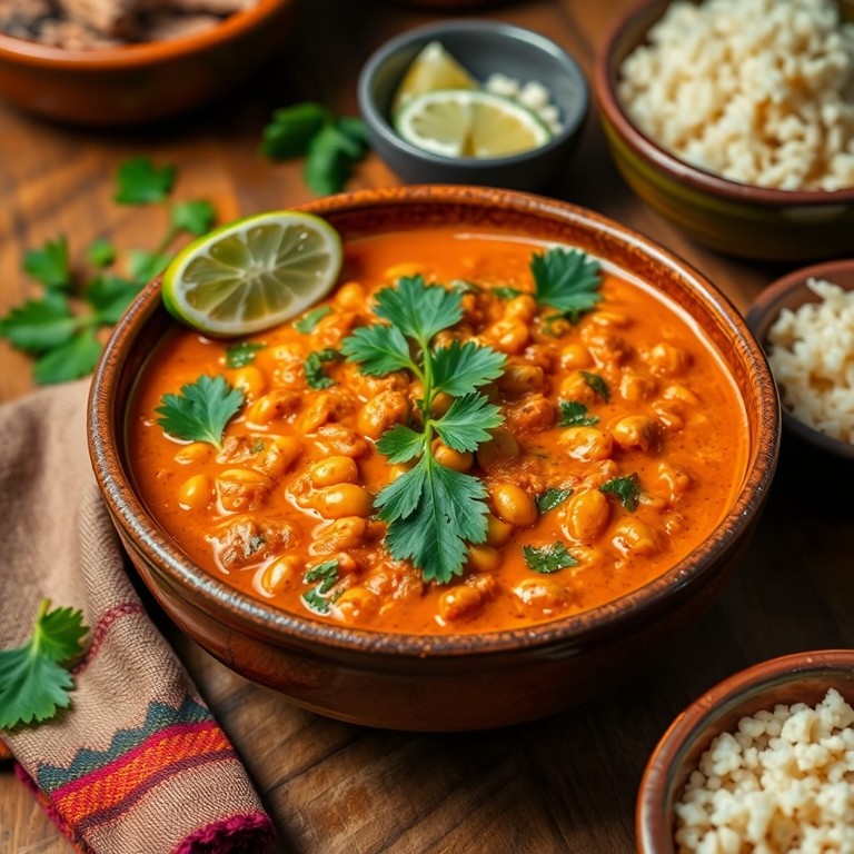 Curry Végétarien de Lentilles Corail et Épinards au Lait de Coco