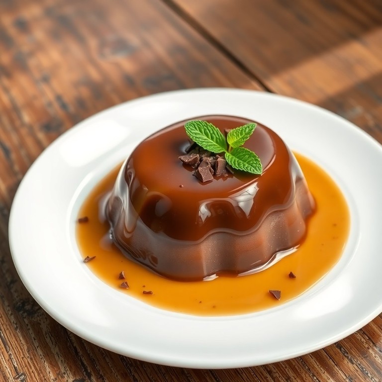 Pudim de Leite com Toque de Chocolate