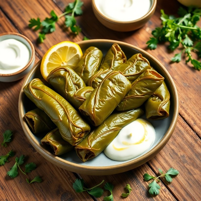 Stuffed Grape Leaves with Ground Beef and Egyptian Rice (ورق عنب باللحم المفروم والأرز المصري بطنجرة الضغط)