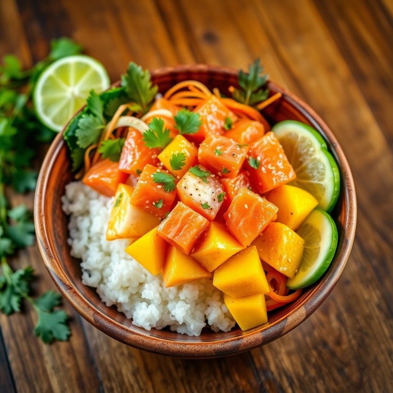 Poké Bowl Exotique à l'Avocat et Mangue