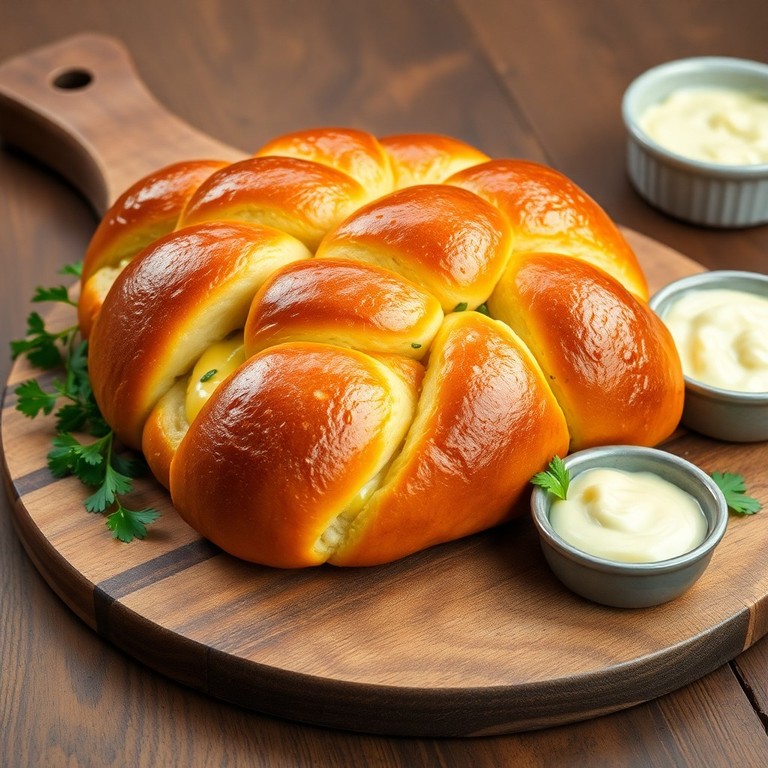 Garlic Cheese Breakfast Braid