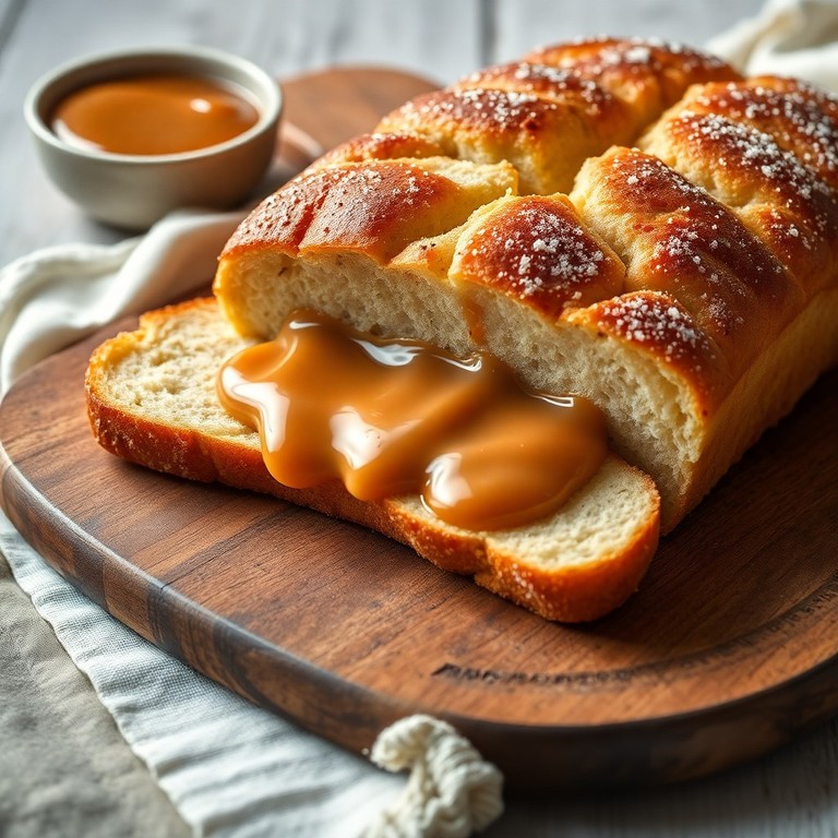 Pão de Forma Recheado com Doce de Leite