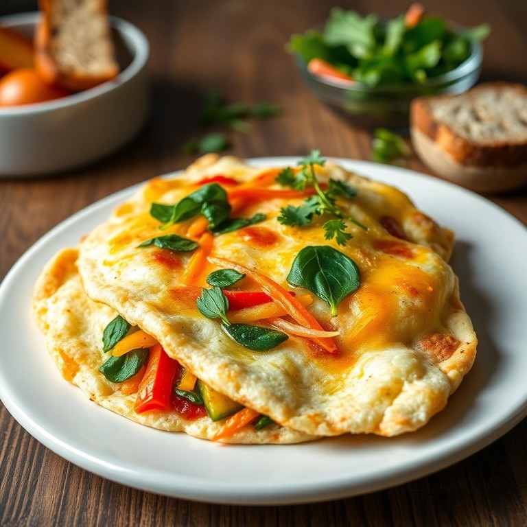 Tortilla de Vegetales Arcoíris