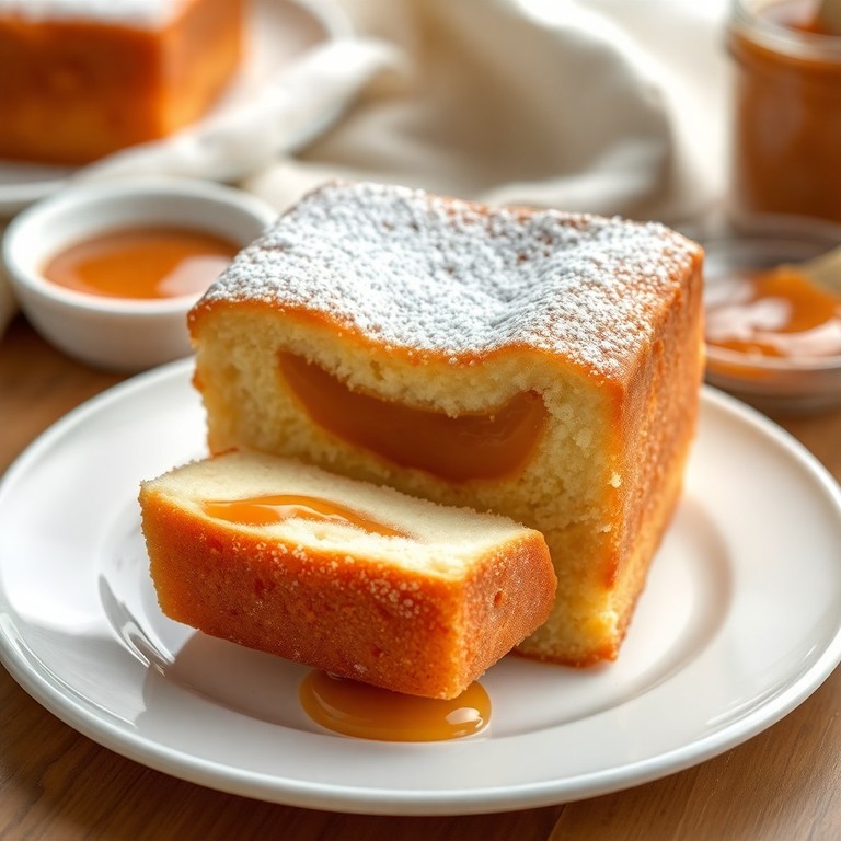 Bolo de Iogurte para Cuca com Doce de Leite