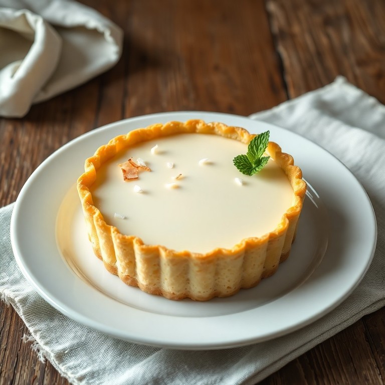 Torta Cremosa de Leite de Coco e Ovo
