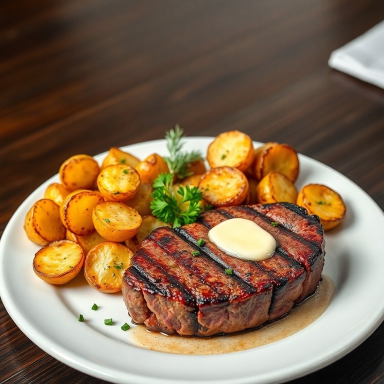 Grilled Wagyu Beef with Herb-Infused Roasted Potatoes
