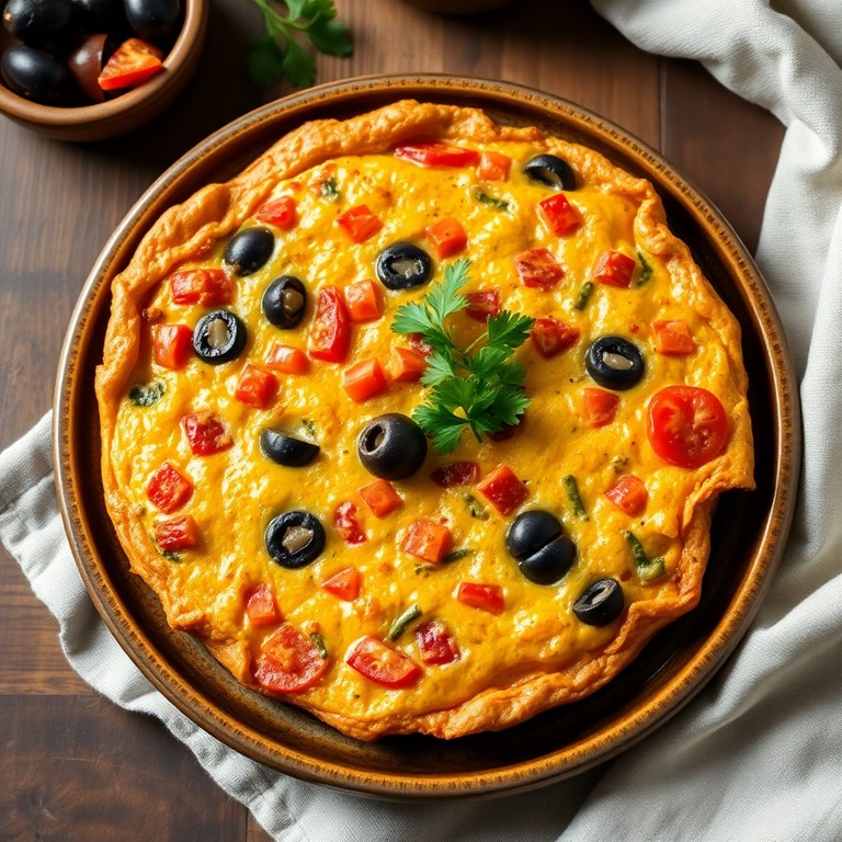 Frittata Mediterrânea de Legumes e Azeitonas