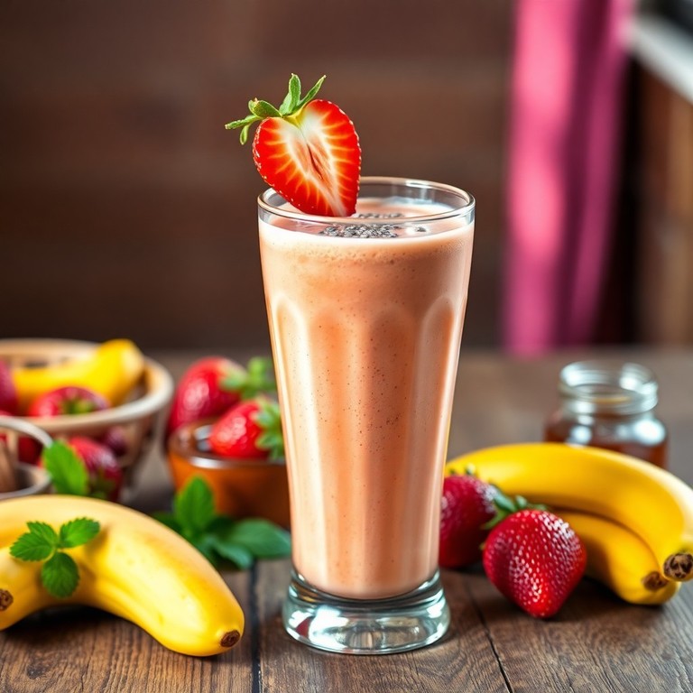 Smoothie Energético de Proteína e Frutas