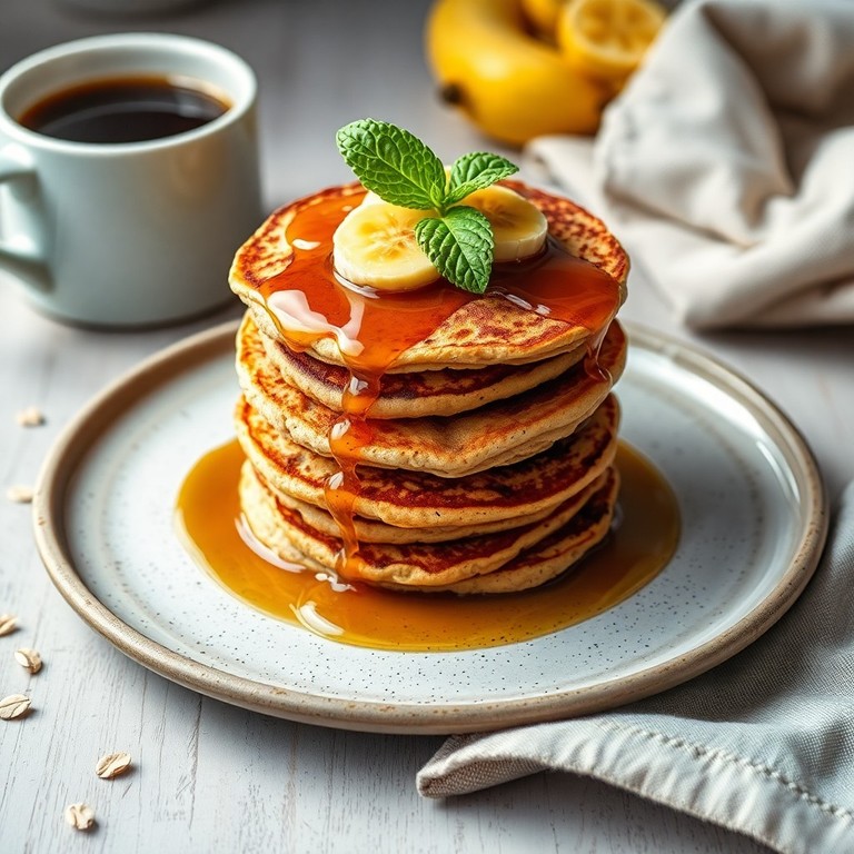 Panquecas de Proteína com Aveia e Banana