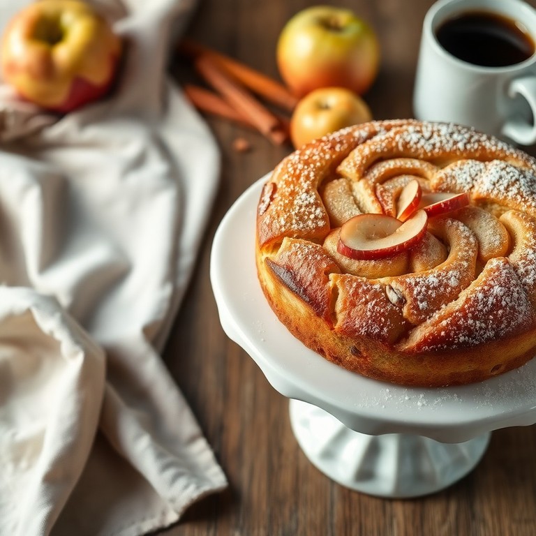 Bolo de Maçã com Farinha de Amêndoas e Canela