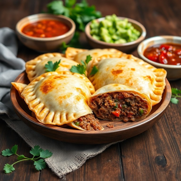 Empanadas de Maíz con Carne y Especias al Estilo Mexicano