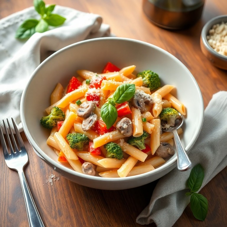 Creamy Vegetable Penne Pasta