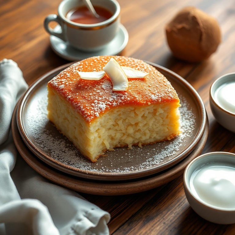 Bolo de Arroz com Leite de Coco