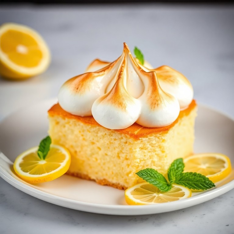 Bolo de Limão Siciliano com Massa de Merengue