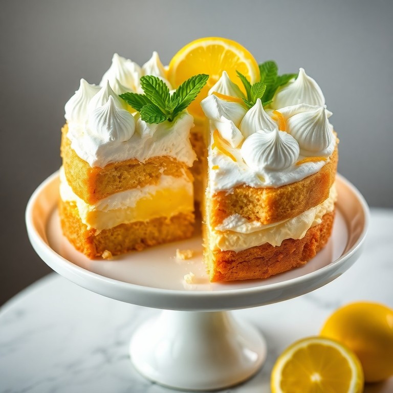 Erfrischende Zitronen-Eissplittertorte